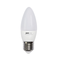 Лампа светодиодная LED 9Вт Е27 5000K матовая свеча JazzWay 5001954A