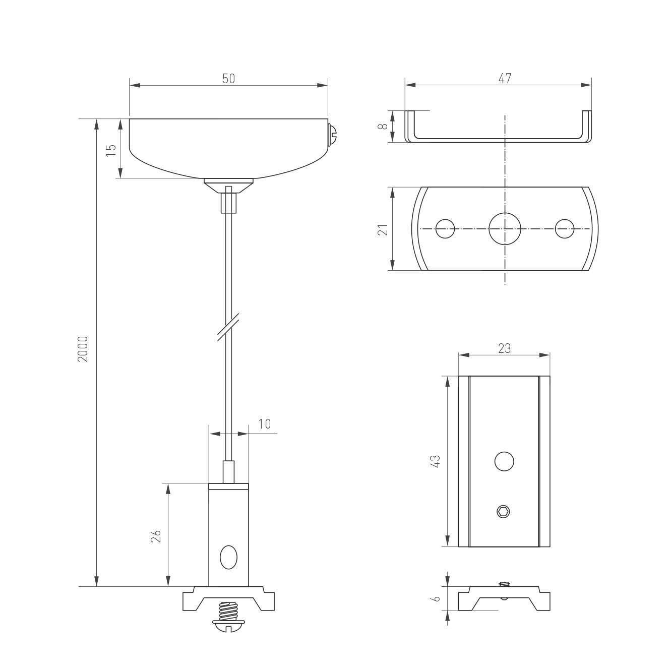 Экран SL-KANT-H16 ROUND OPAL (ARL, Пластик) Arlight 024038