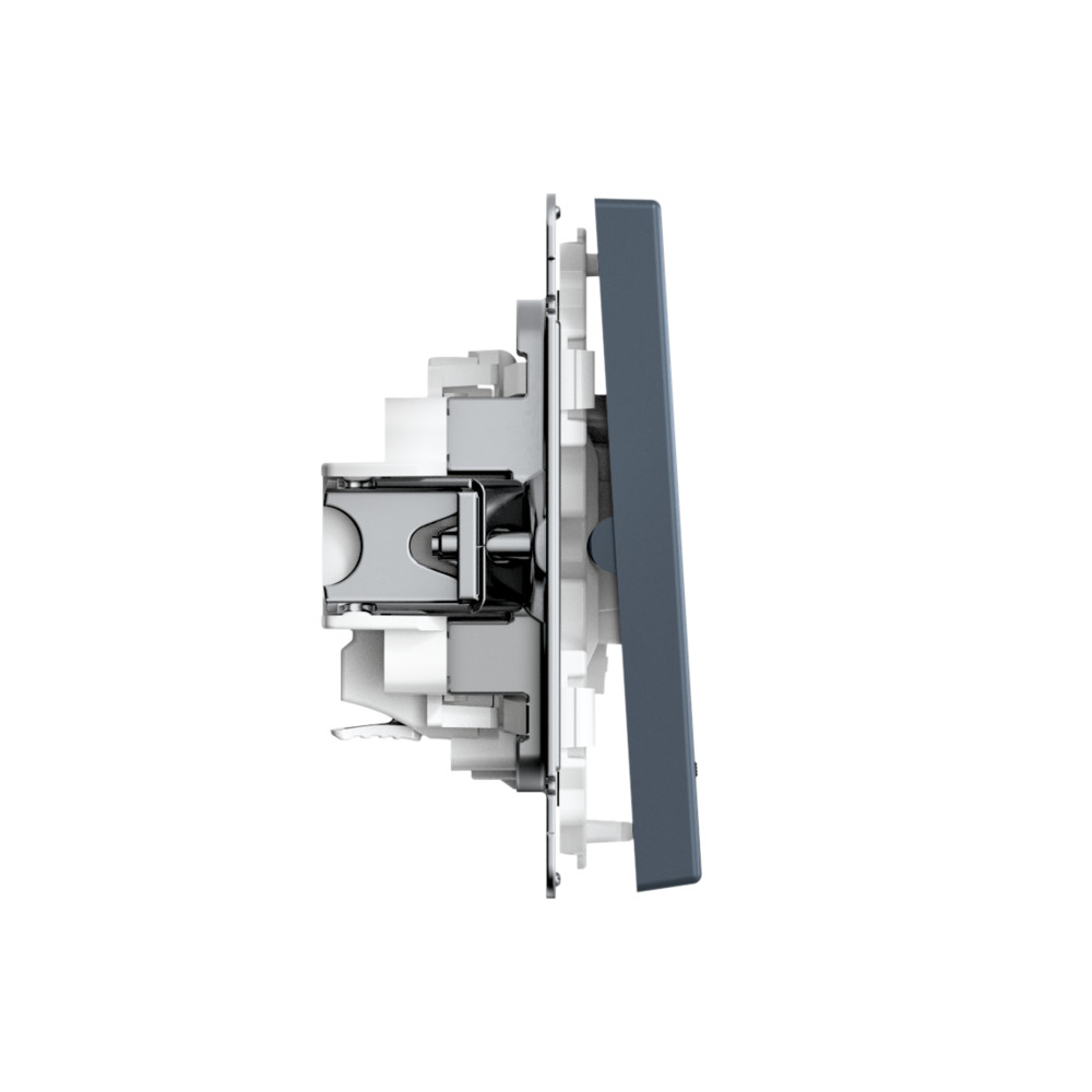 ARTGALLERY 2-клавишный ВЫКЛЮЧАТЕЛЬ с подсветкой, сх.5а, 10АХ, механизм, быстрозажимные клеммы, ГРИФЕЛЬ Systeme Electric GAL000753S