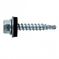 Саморез кровельный К 5.5х25 сверло шайба EPDM     оцинкованный 100 шт. ЭТМ 1722370-100