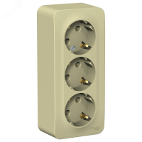 BLANCA О/У РОЗЕТКА 3-я с заземлением без шторок ИЗОЛ.ПЛ 16А, 250В, БЕЖЕВЫЙ Systeme Electric BLNRA010317