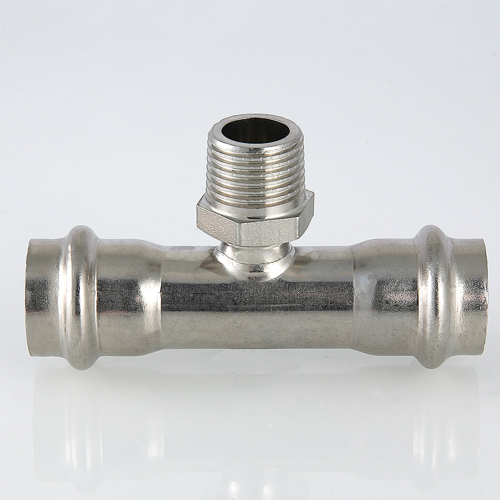Тройник нержавеющая сталь 28x1/2' НР VALTEC VTi.933.I.280428 TV9332804