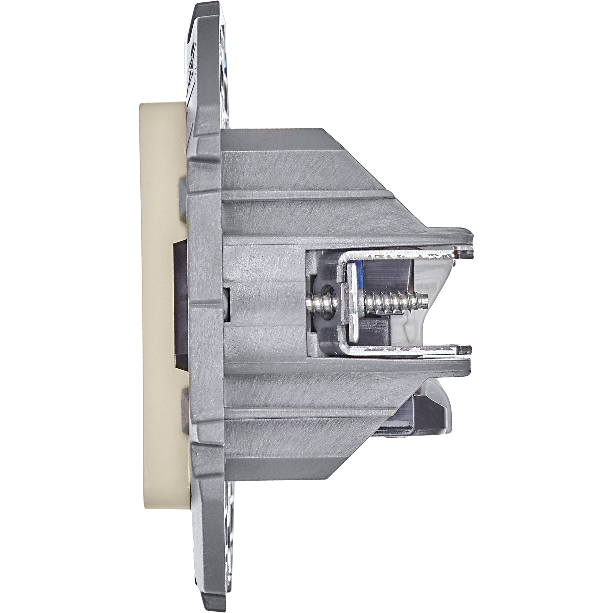 Розетка компьютерная двойная RJ45 категория 6 UTP слоновая кость INSPIRIA IEK 673841