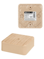 Коробка распаячная КР 75х75х28 ОП сосна IP40, инд. штрихкод TDM ELECTRIC SQ1401-0405