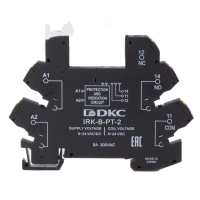 Колодка ультратонкая для реле RIS, входное напряжение 6-24V AC/DC, push-in клеммы DKC IRK-B-PT-2
