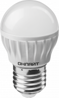 Лампа светодиодная LED 8вт E27 белый матовый шар ОНЛАЙТ 71627 19738