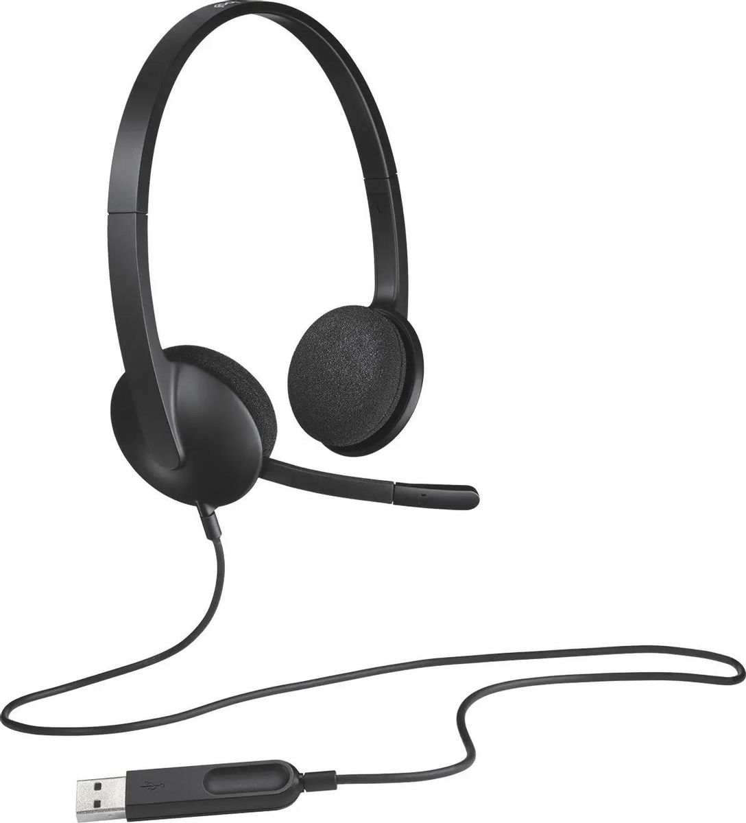 Наушники H340 для контактных центров, накладные, проводные USB Logitech 981-000509