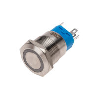 Кнопка антивандальная 19 250В Фикс (5с) ON-OFF/OFF-ON подсв/красная REXANT 36-3440