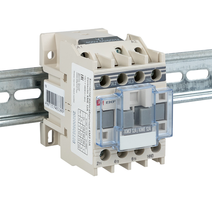 Пускатель магнитный КМЭ 12А катушка управления 380В АС малогабаритный 1NO EKF ctr-s-12-380