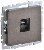 BRITE Розетка компьютерная RJ45 кат.5E РК10-БрТБ темная бронза IEK BR-K10-1-K45
