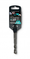 Бур по бетону SDS-plus 10 х110/50 мм, напайка с центром, 2 спирали METALLICA 904275