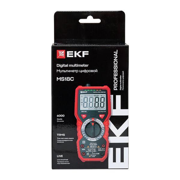 Мультиметр цифровой MS18C EKF Professional In-180701-pm18C