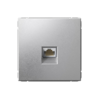 ARTGALLERY РОЗЕТКА компьютерная RJ45, кат. 5е, механизм, АЛЮМИНИЙ Systeme Electric GAL000383
