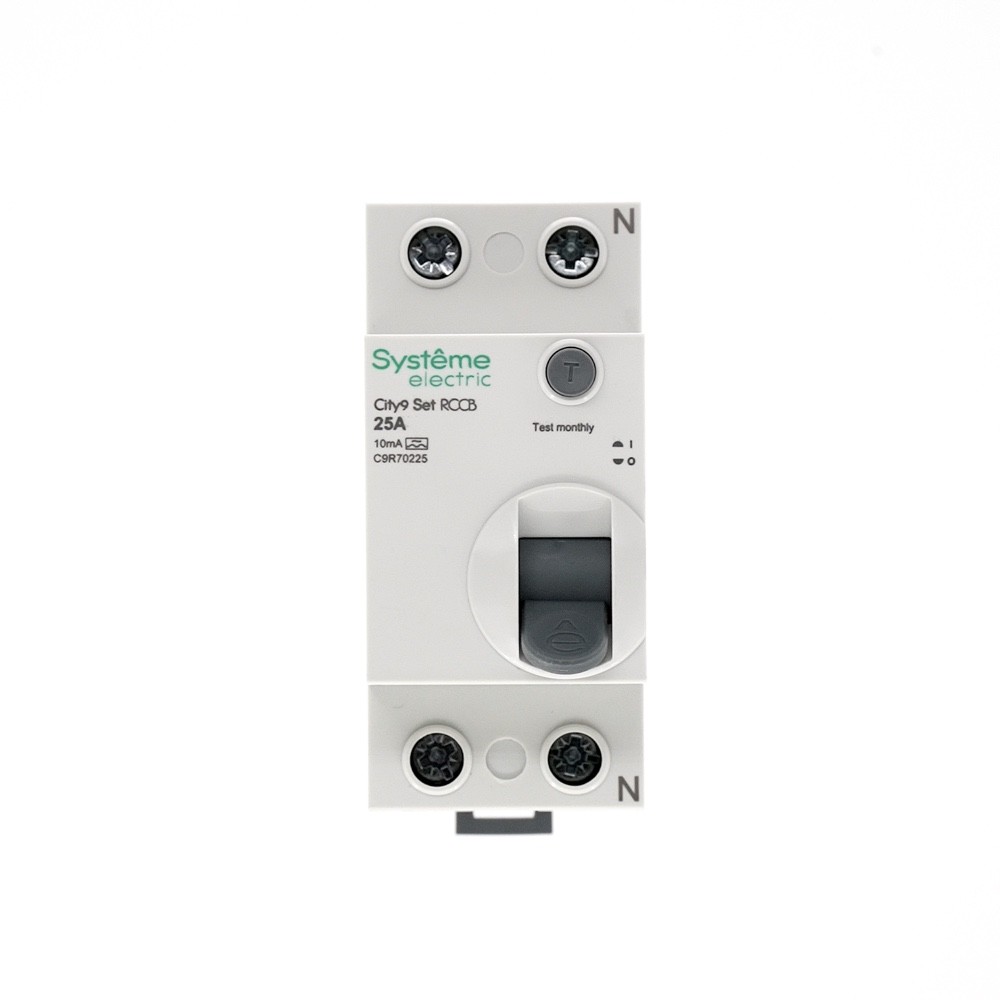 Выключатель дифференциального тока (ВДТ) 25А 2P 10мА Тип-A 230В City9 Set Systeme Electric C9R70225