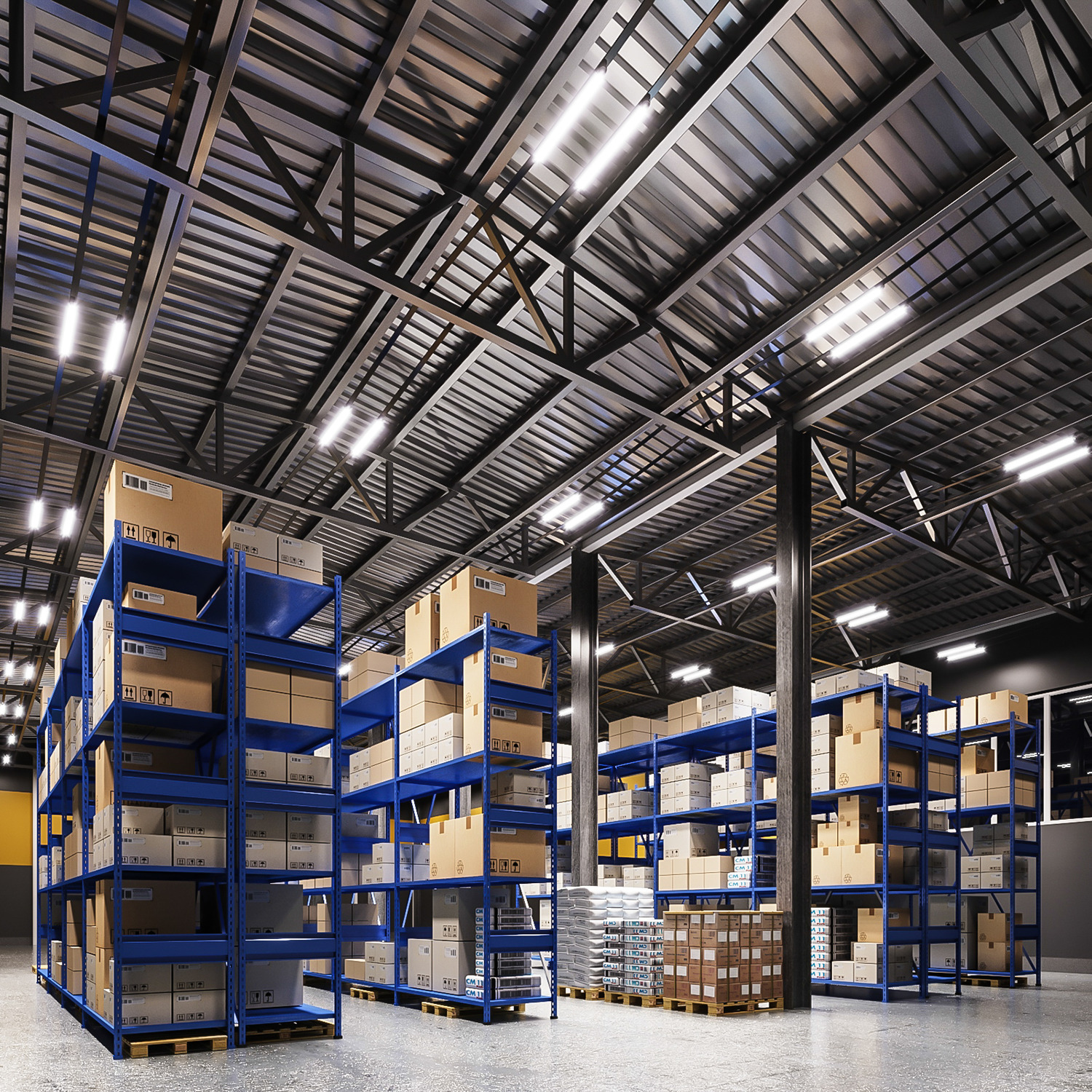 Светильник промышленный линейный ДСП 24 Вт 2500 лм 4000К AC 220В IP65 1203х29х29мм матовый COMPACT Gauss GAUSS 143424224