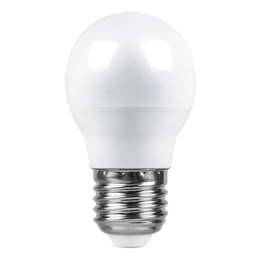 Лампа светодиодная LED 7вт Е27 теплый шар FERON LB-95 25481