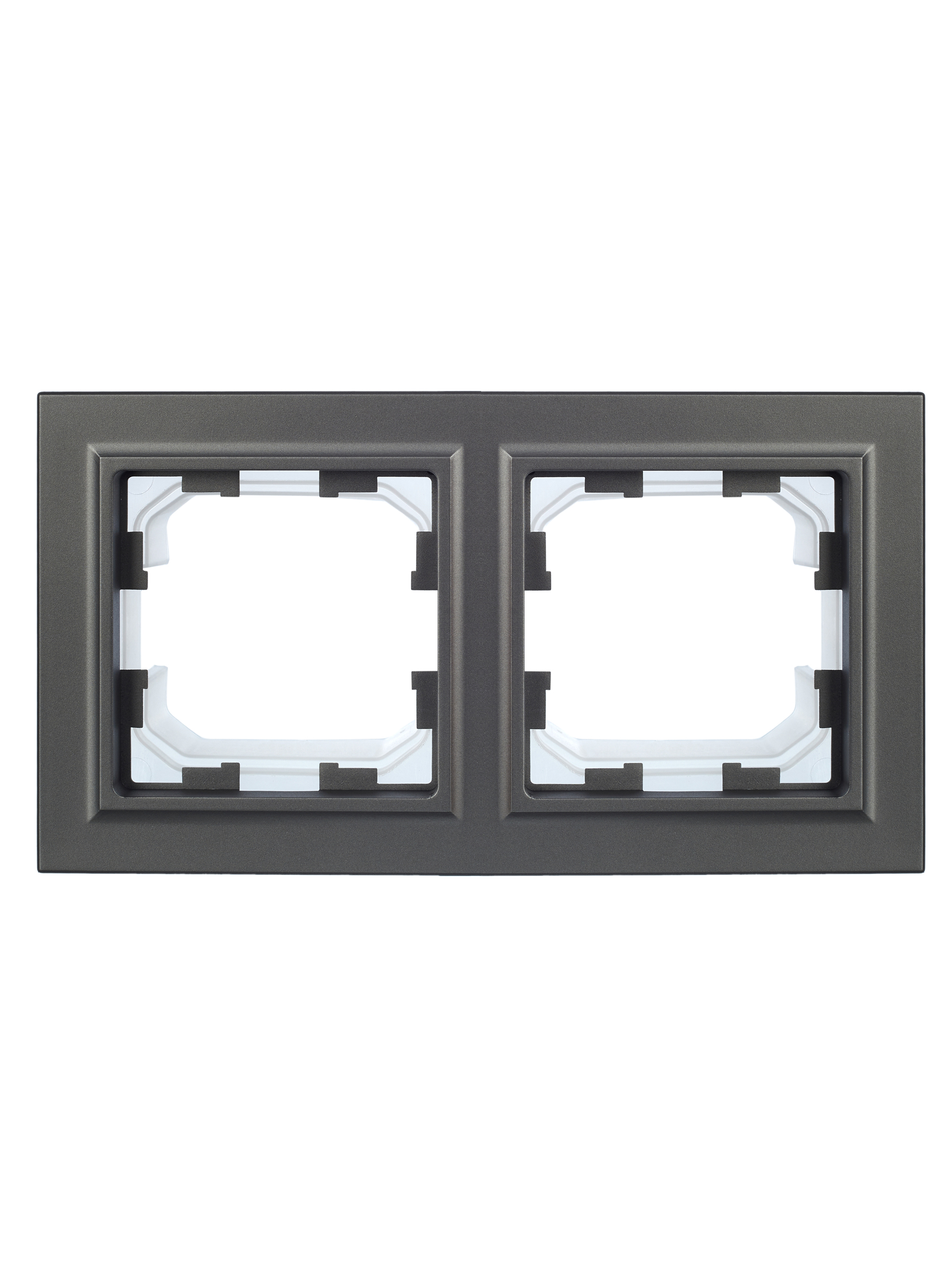 BRITE Рамка 2 поста IP44 РУ-2-БрС-44 сталь IEK BR-M22-44-K46