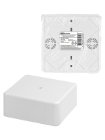 Коробка распаячная КР 100х100х44 ОП белая, IP40, инд. штрихкод TDM ELECTRIC SQ1401-0909