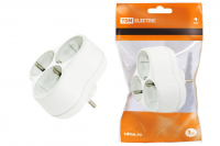 Блок на 3 гнезда 2П+З круглый 16А 250B TDM TDM ELECTRIC SQ1806-0028