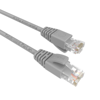 Патч-корд U/UTP Cat 5e ZH 4х2х0,60 Flex 0,5м серый Паритет 765865