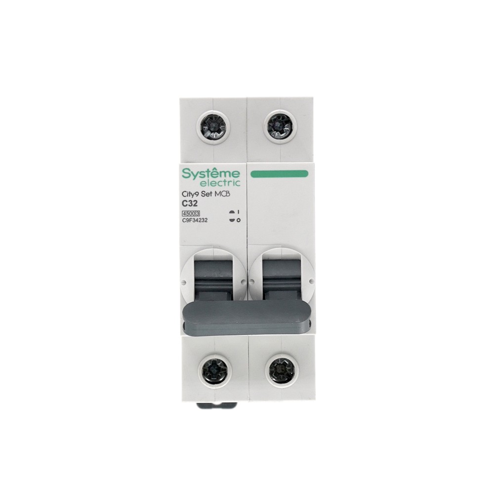 Выключатель автоматический двухполюсный 32А С 4.5kA 230В City9 Set Systeme Electric C9F34232