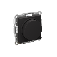 ATLASDESIGN СВЕТОРЕГУЛЯТОР (диммер) повор-нажим, LED, RC, 400Вт, мех., КАРБОН Systeme Electric ATN001023