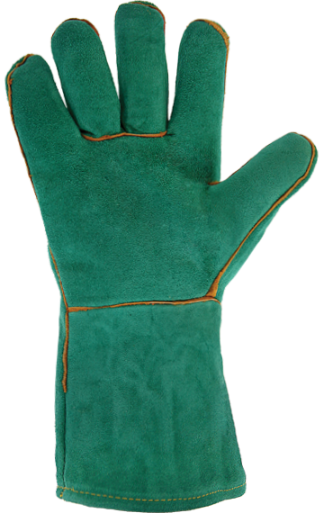 Краги спилковые пятипалые утепленные искусственным мехом, бирюзовые, ArmProtect SK200, р.10 Азбука Защиты 4631161388506