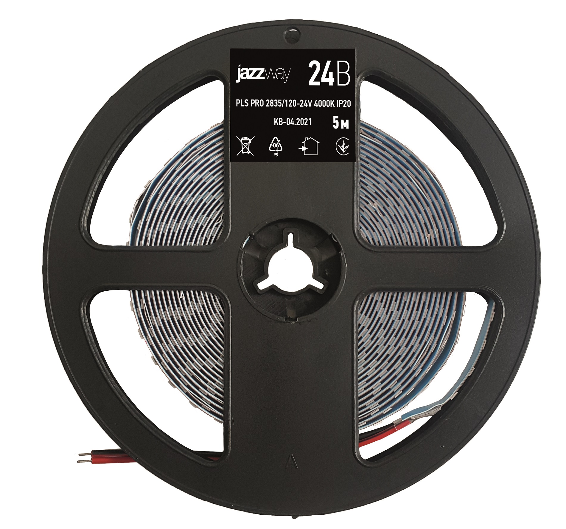 Лента светодиодная PLS PRO 2835/120-24V - 4000K IP20 5м JazzWay 5015692