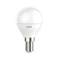 Лампа светодиодная LED 8 Вт 520 лм 3000К шар P45 теплый E14 AC 220В Elementary GAUSS 53118