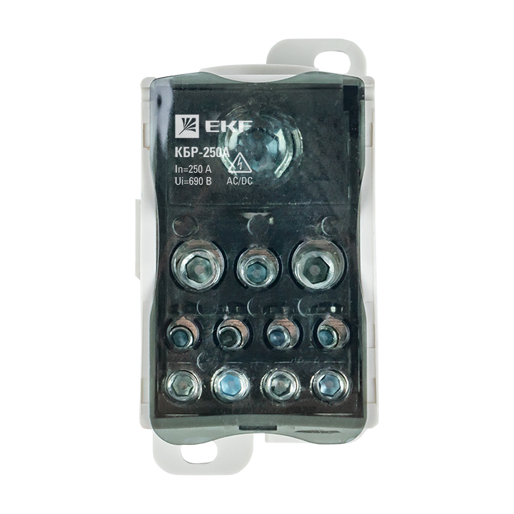 Блок распределительный (КРОСС) крепеж на панель и DIN КБР-250A EKF plc-kbr250