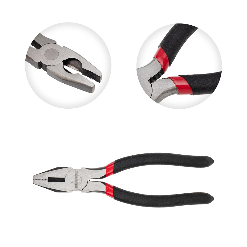 Плоскогубцы комбинированные 180 мм, обливные рукоятки, REXANT 12-4612-1