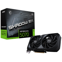 Видеокарта RTX5070 SHADOW 2X OC, 2FAN RTL, 12ГБ, GDDR7, PCI-Express 5.0 MSI RTX 5070 12G SHADOW 2X OC 193980