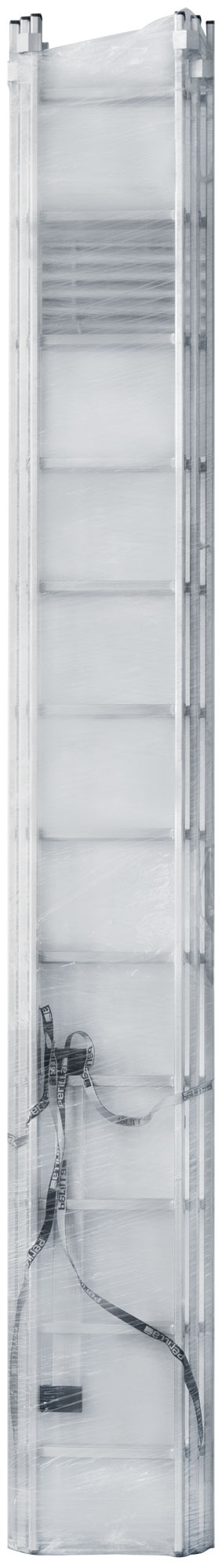 Лестница трехсекционная алюминиевая усиленная, 3 х 12 ступеней, H=343/594/841 см, вес 17.83 кг FIT РОС 65438