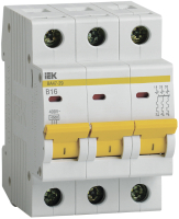 Выключатель автоматический трехполюсный 16А B ВА47-29 4.5кА IEK MVA20-3-016-B