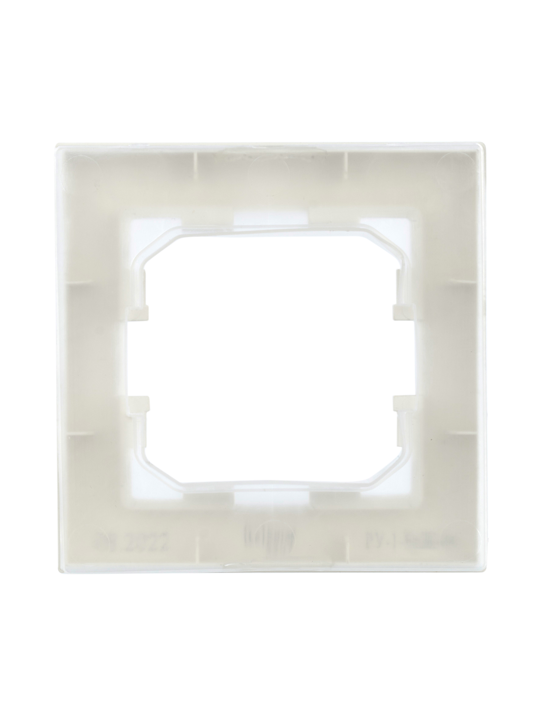 BRITE Рамка 1 пост IP44 РУ-1-БрЖ-44 жемчуг IEK BR-M12-44-K36