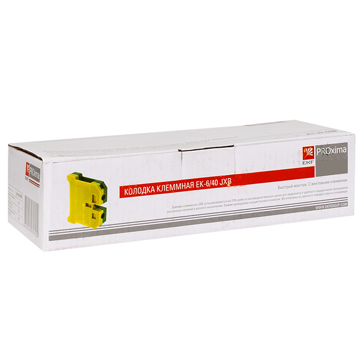 Клемма винтовая ЕК- 4мм.кв Земля EKF plc-ek-4/32