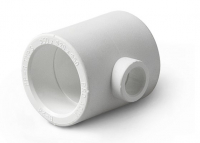 Тройник переходной 63x25x63 полипропиленовый PPR белый PRO AQUA PA14562P