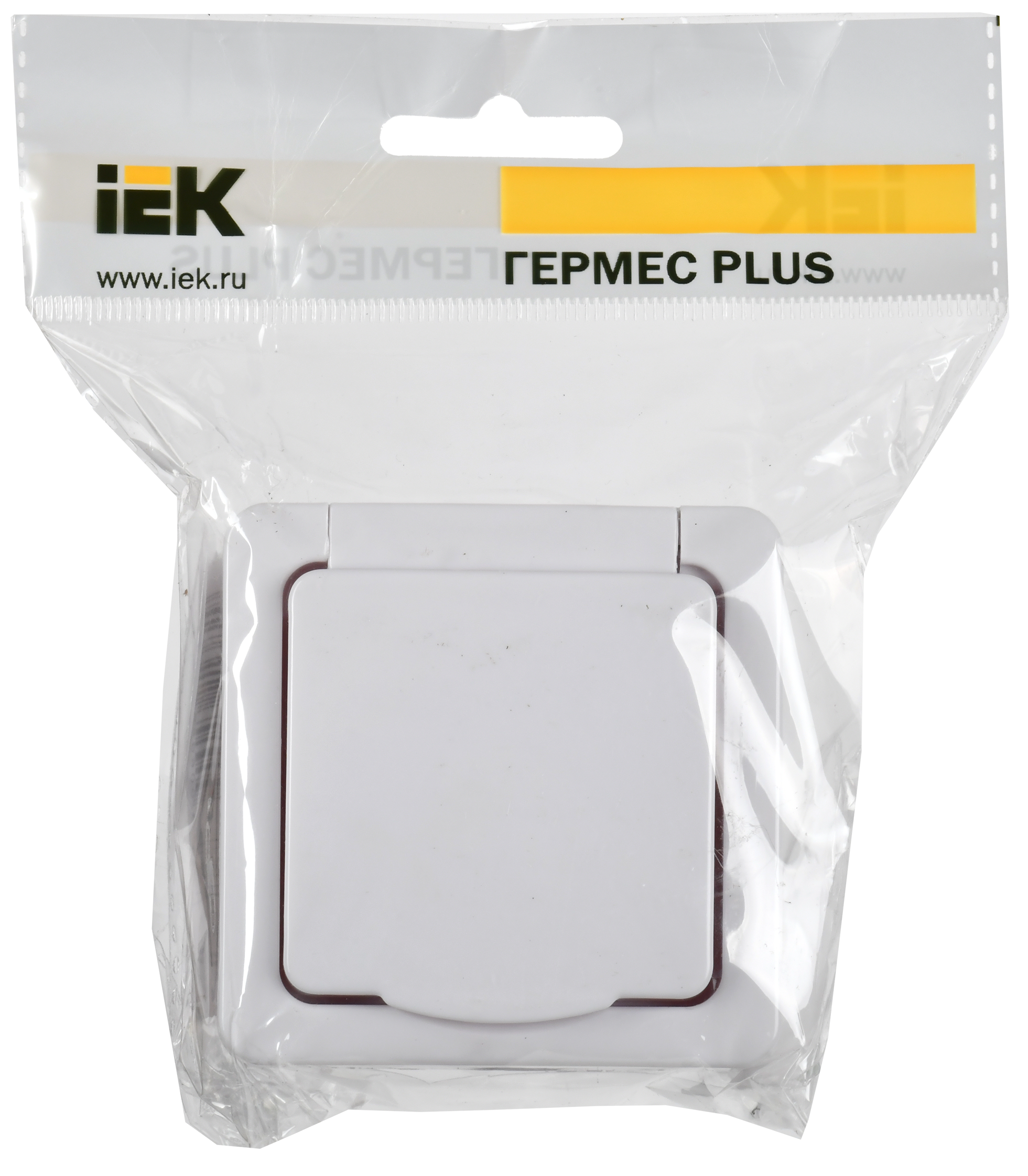 Гермес PLUS Выключатель одноклавишный проходной наружный белый IP54 IEK EVMP12-K01-10-54-EC