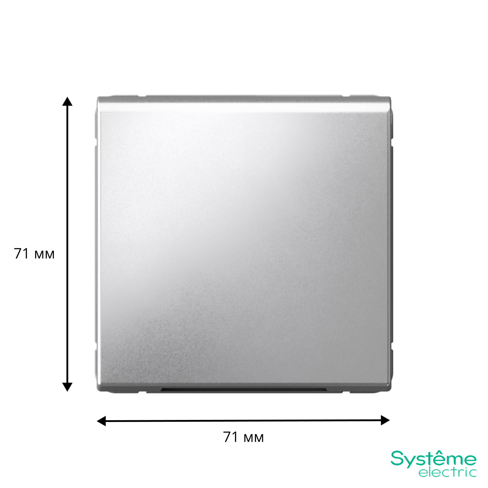 ARTGALLERY вывод кабеля, механизм, алюминий Systeme Electric GAL000399