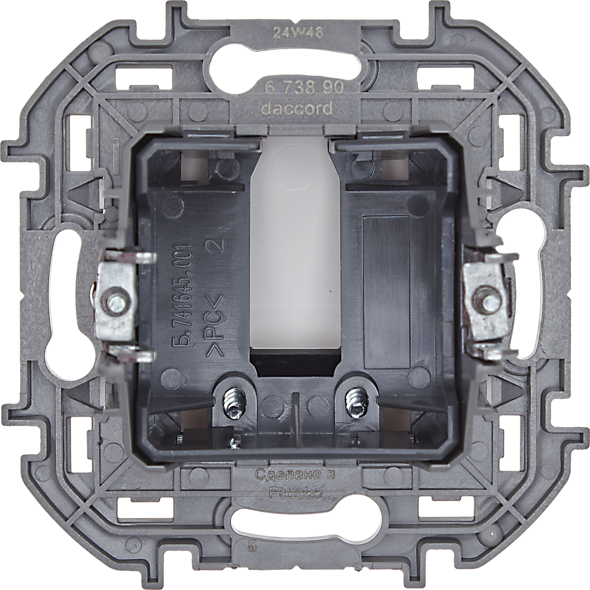 Вывод кабеля с зажимом для кабеля белый INSPIRIA IEK 673890
