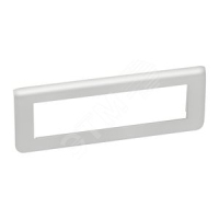 Рамка пластиковая Mosaic 8 модулей алюминий Legrand 79318 079318