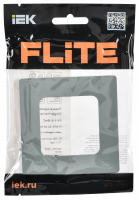 FLITE CLASSIC Рамка 1-местная РУ-1-К-ФлС серый IEK FI-M12-32-20-K03