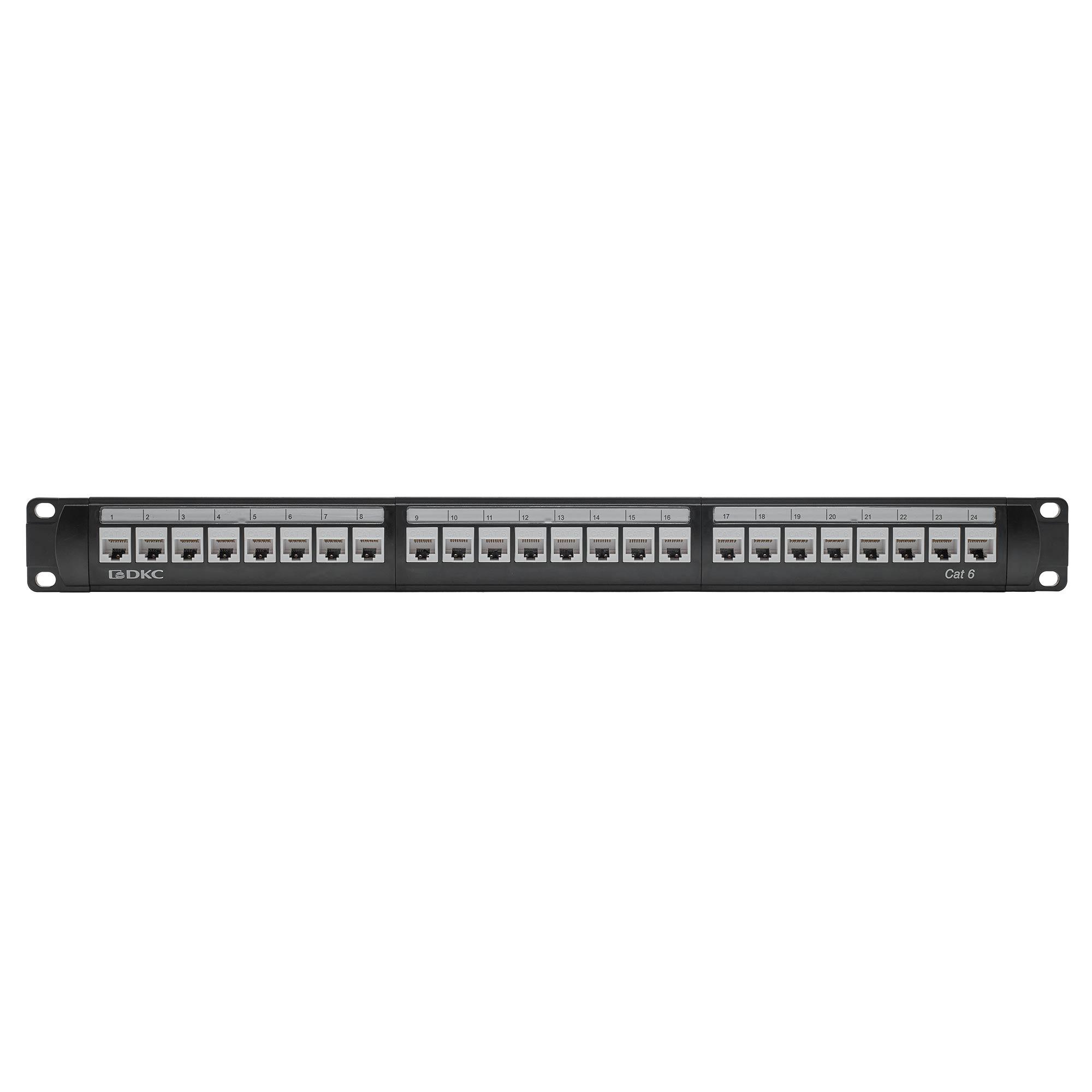 Патч-панель 191UCAT6 24 модуля RJ45 неэкранированная DKC RN6PPU24