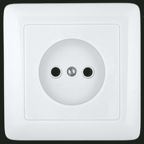 ХИТ Розетка скрытая без заземления 250В 10А белая Systeme Electric RS10-132-B
