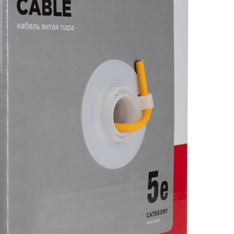 Витая пара U/UTP 4PR 24AWG CAT5e нг(А)-HF LSZH бухта 305м REXANT 01-0049