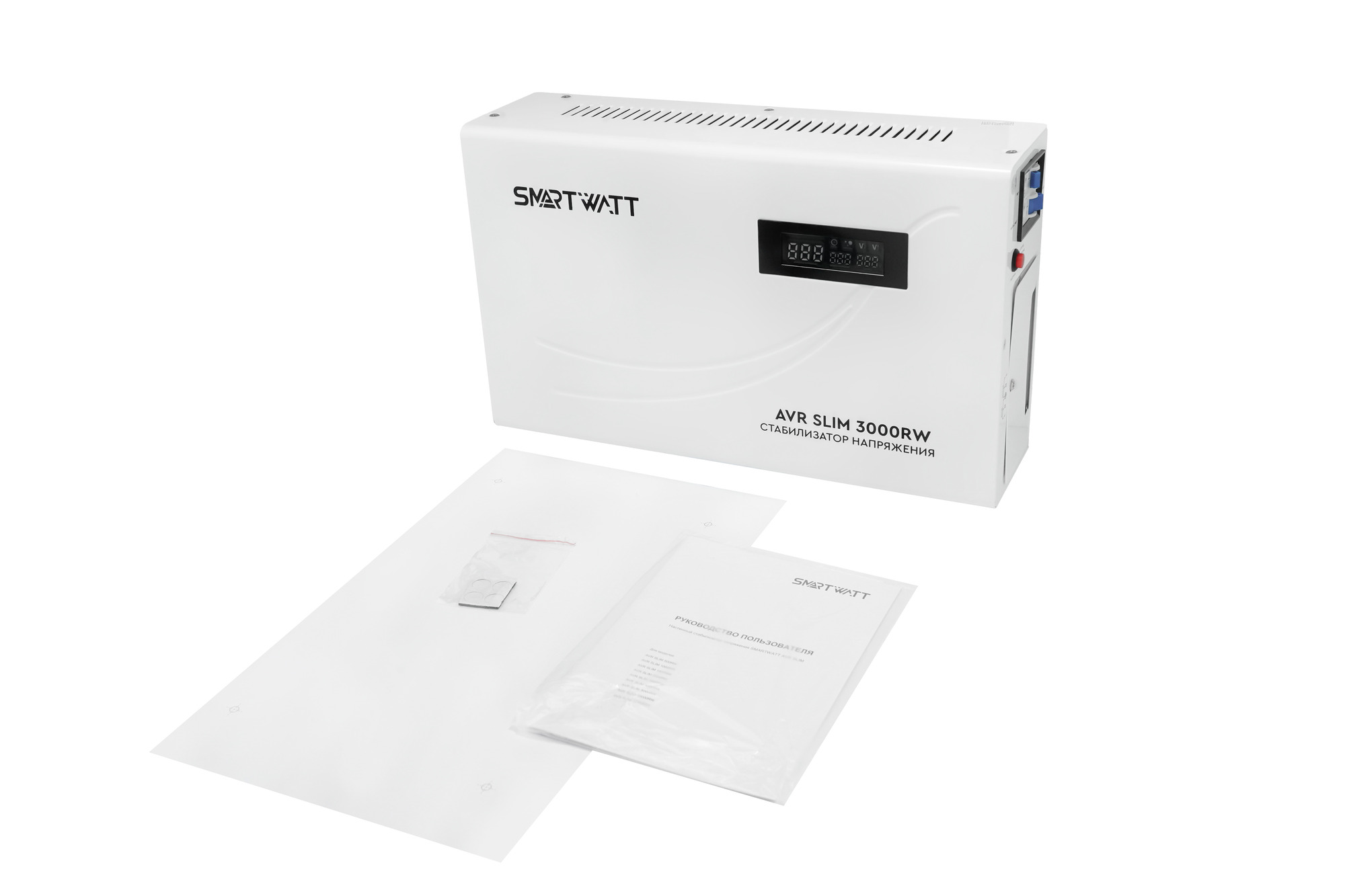 Стабилизатор напряжения настенный 3 кВА SMARTWATT AVR SLIM 3000RW 4512020310007
