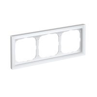 ARTGALLERY PURE 3-постовая РАМКА, МАТОВОЕ ОРГАНИЧЕСКОЕ СТЕКЛО БЕЛЫЙ Systeme Electric GAL330103