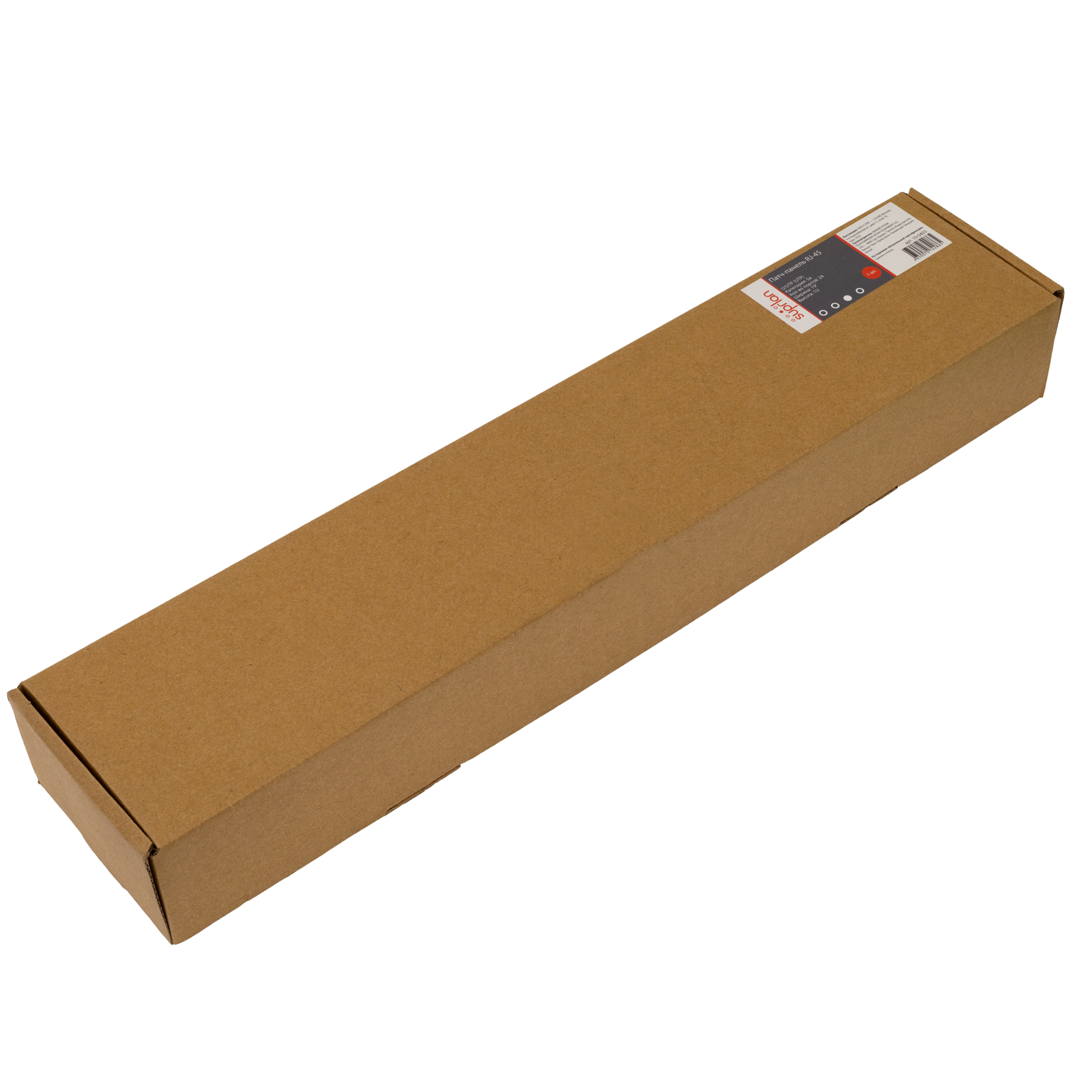 Патч-панель 19'. 24 порта RJ-45. UTP. Cat.5e. 1U SUPRLAN 10-0403