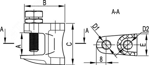 Струбцина М10 DKC CM301000