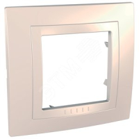 UNICA Рамка 1 пост бежевая Schneider Electric MGU2.002.25